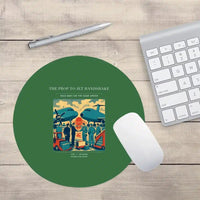 Thumbnail for VINTAGE G4385 - The Prop To Jet Handshake - Designed Mouse Pads design on green round