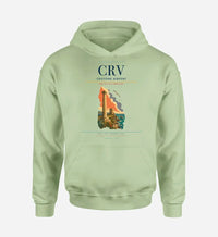 Thumbnail for Crotone Airport (CRV) design on light green hoodie single-side print