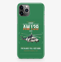 Thumbnail for Leonardo AW139 design on green magsafe iphone case, for iPhone Pro Max