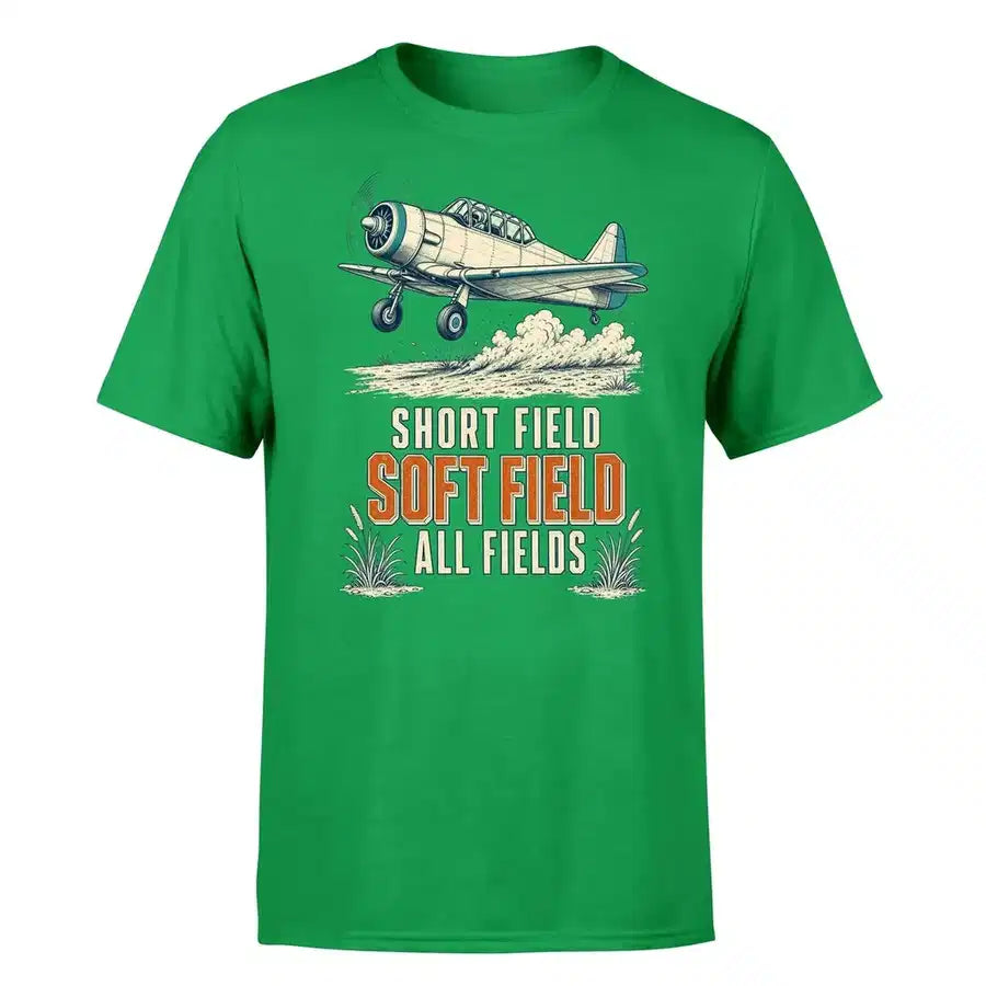 SIGNAL 478 - Short Field Soft Field All Fields - Premium T-Shirt design on green premium t shirt