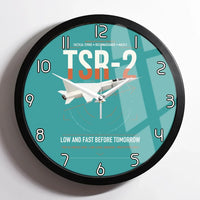 Thumbnail for BAC TSR-2 design on turquoise framed wall clock