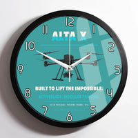 Thumbnail for Freefly Alta X design on turquoise framed wall clock