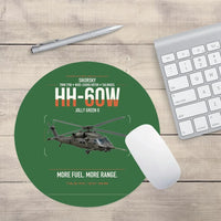 Thumbnail for Sikorsky HH-60W Jolly Green II design on green round mouse pad