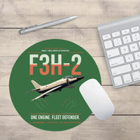 Thumbnail for F3H-2 Demon design on green round mouse pad
