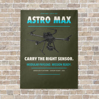 Thumbnail for Freefly Astro Max vertical canvas print - no frame - green army background
