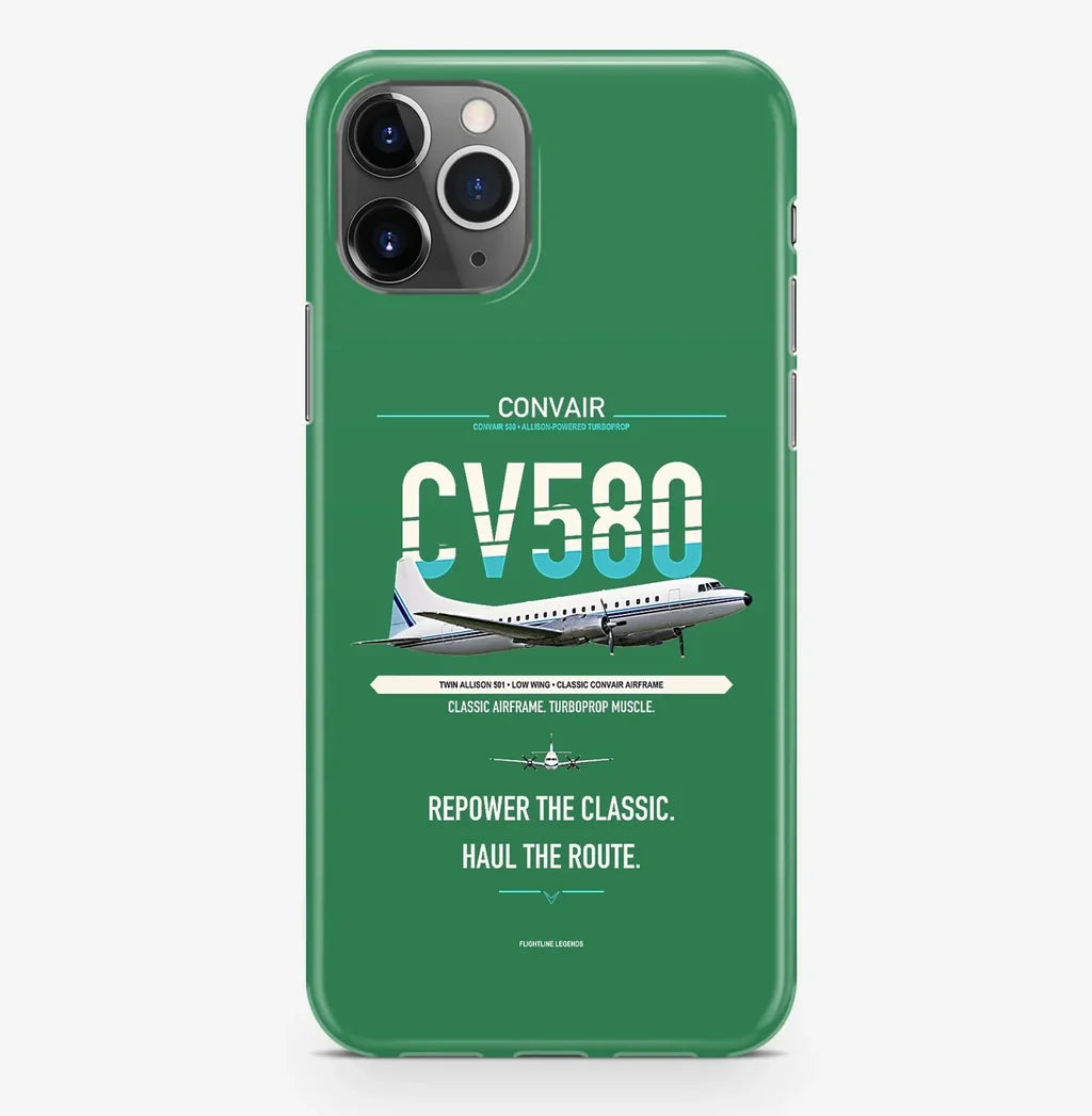 Convair 580 Case ProMax design on green iphone case promax