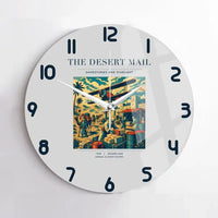 Thumbnail for VINTAGE G4020 - The Desert Mail - Designed Wall Clocks design on lightgray no-frame