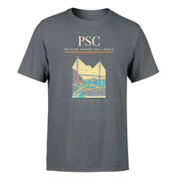 Thumbnail for Tri-Cities Airport (PSC) T-Shirt single-side front print in Gray | tri-cities-airport-psc-double-side-t-shirt