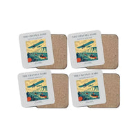 Thumbnail for The Channel Dare - Designed Coasters design on light gray 4-pieces-set