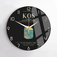 Thumbnail for Sihanouk International Airport Sihanoukville KOS Wall-Clock No-Frame - Black