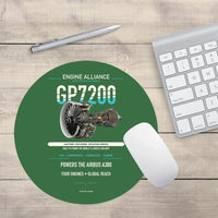 Thumbnail for GP7200 design on green round mouse pad
