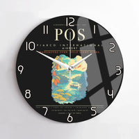 Thumbnail for Piarco International Airport POS Wall-Clock No-Frame - Black