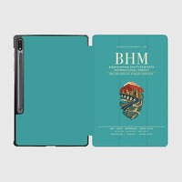 Thumbnail for Birmingham-Shuttlesworth International Airport (BHM) design on turquoise samsung tablet tablet case