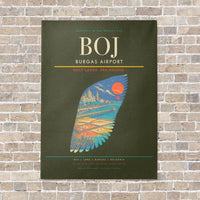 Thumbnail for Burgas Airport BOJ - Canvas No Frame - Green Army