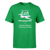 Thumbnail for Cessna Citation 560 - Citation V design on green double-side t-shirt, single-side print