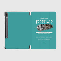 Thumbnail for TPE331-12 design on turquoise samsung tablet tablet case