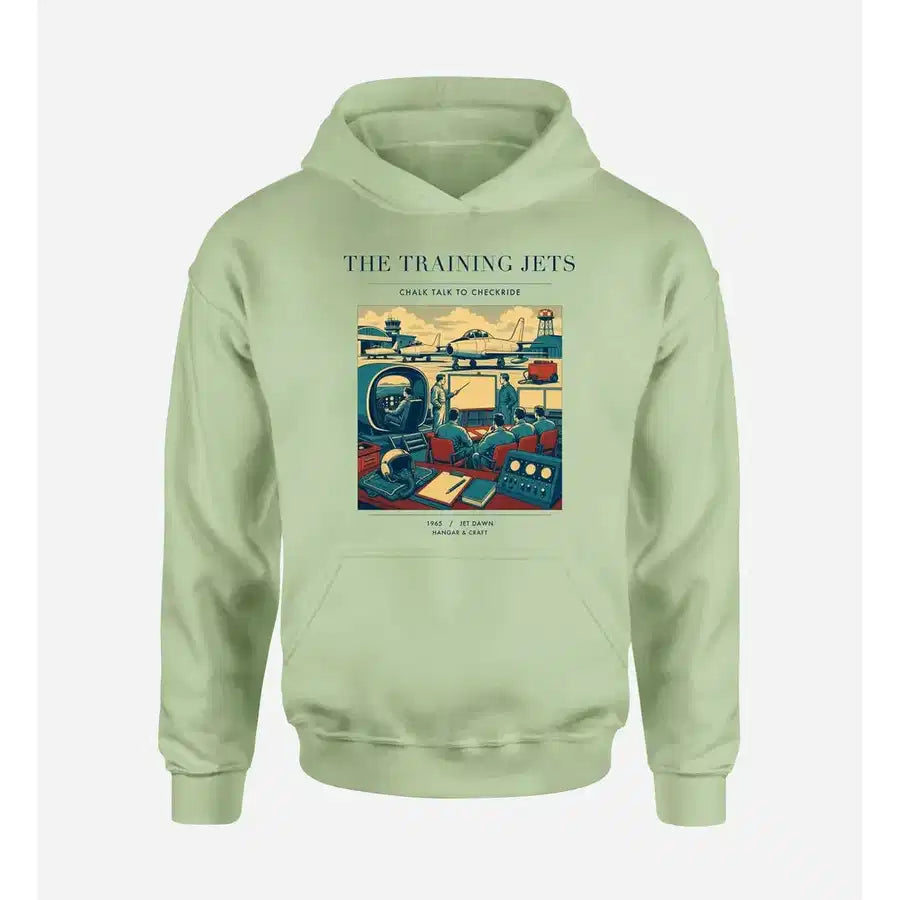 VINTAGE G4126 - The Training Jets - Premium Hoodie design on lightgreen premium
