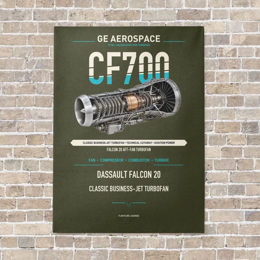 CF700 vertical canvas print - no frame - green army background