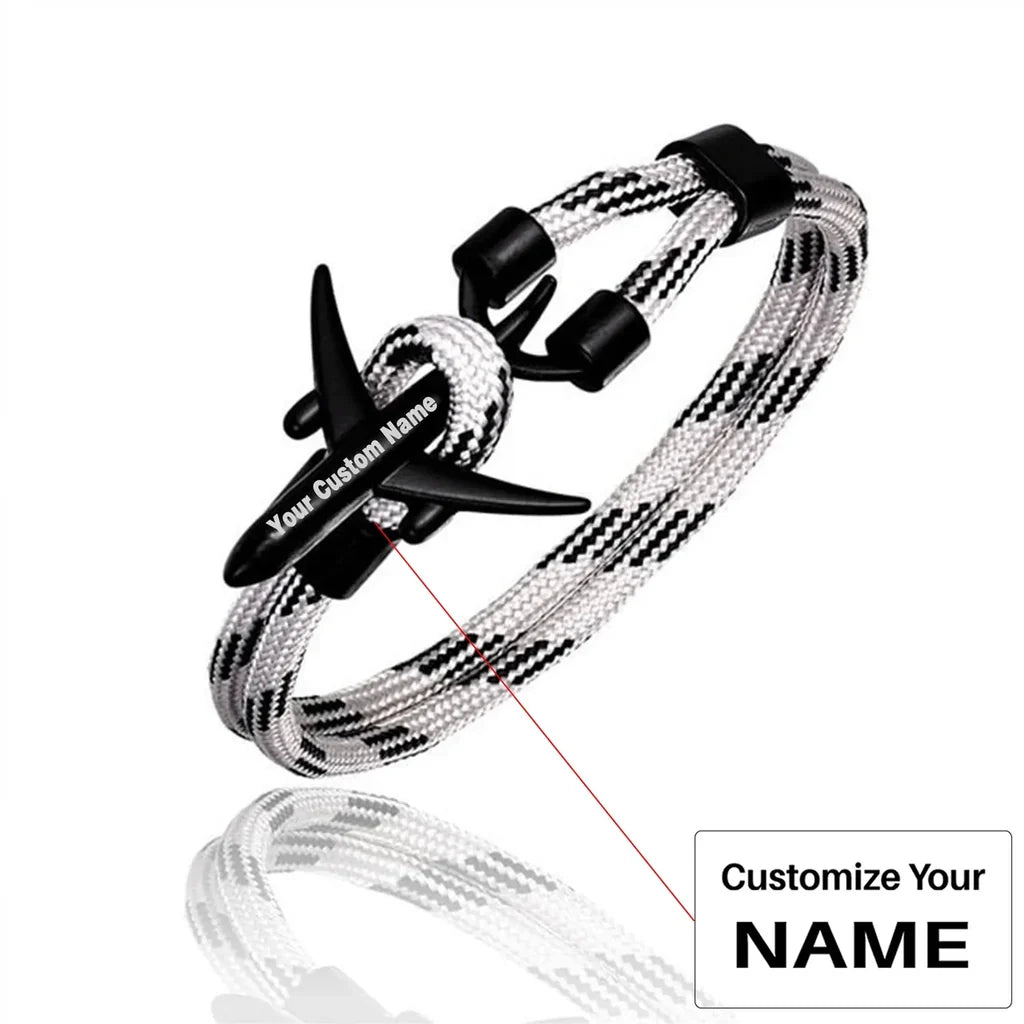 Customisable Airplane Shape Bracelet - view 13
