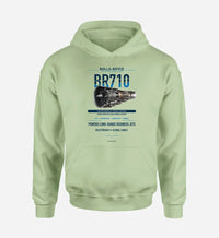 Thumbnail for BR710 design on light green hoodie single side