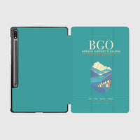Thumbnail for Bergen Airport Flesland BGO - Seven-Rain Fjord Tapestry - Turquoise