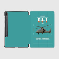 Thumbnail for Kawasaki OH-1 design on turquoise samsung tablet tablet case