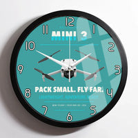 Thumbnail for DJI Mini 3 design on turquoise framed wall clock