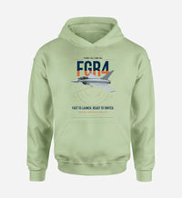 Thumbnail for Eurofighter Typhoon FGR4 design on light green double-side hoodie, single-side print
