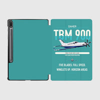 Thumbnail for Daher TBM 900 design on turquoise samsung tablet tablet case