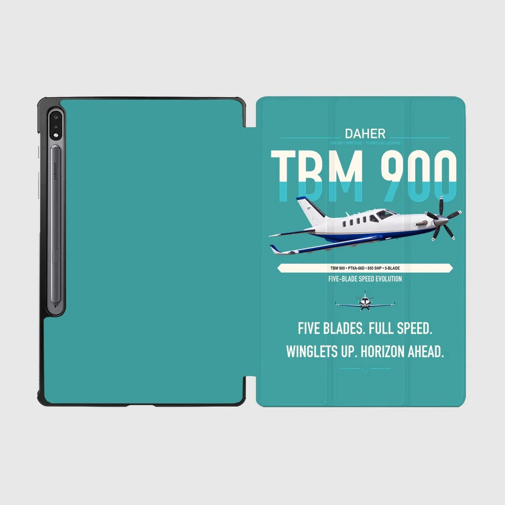Daher TBM 900 design on turquoise samsung tablet tablet case