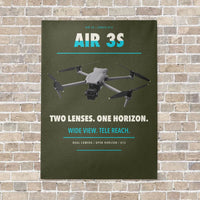 Thumbnail for DJI Air 3S vertical canvas print - no frame - green army background