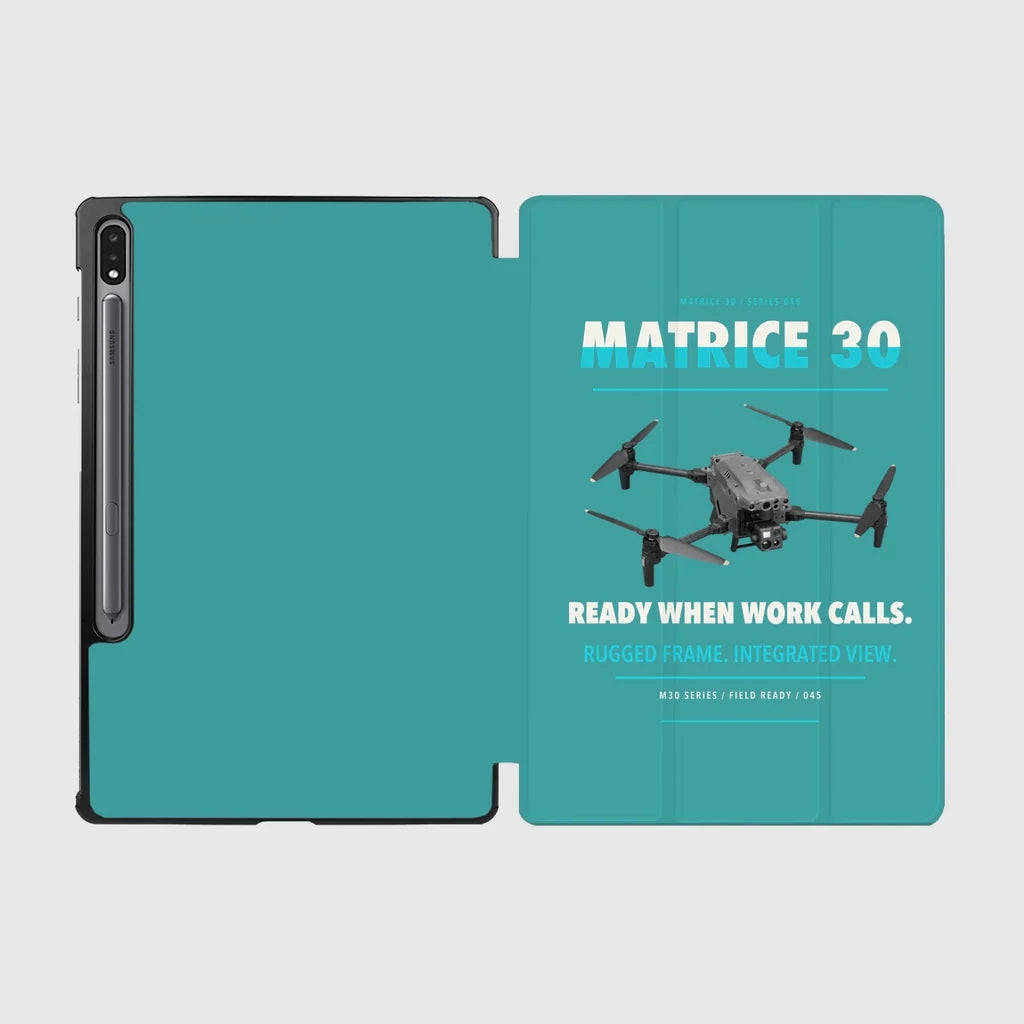 DJI Matrice 30 design on turquoise samsung tablet tablet case