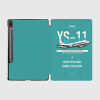 Thumbnail for NAMC YS-11A design on turquoise samsung tablet tablet case