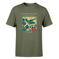 Thumbnail for VINTAGE G4228 - The First Jet Boarding - Premium T-Shirt design on greenarmy premium t shirt