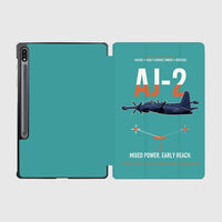 Thumbnail for AJ-2 Savage Tanker design on turquoise samsung tablet tablet case