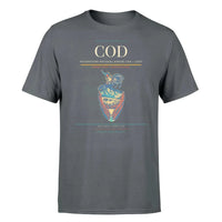 Thumbnail for Yellowstone Regional Airport (COD) T-Shirt single-side front print in Gray | yellowstone-regional-airport-cod-double-side-t-shirt