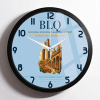Thumbnail for Bologna Guglielmo Marconi Airport BLQ Wall-Clock Framed - Light Blue