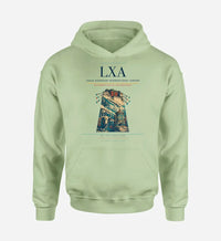Thumbnail for Lhasa Gonggar International Airport (LXA) design on light green hoodie single-side print