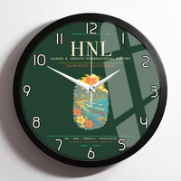 Thumbnail for Honolulu Daniel K. Inouye International Airport HNL Wall-Clock Framed - Dark Green