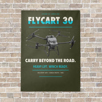 Thumbnail for DJI FlyCart 30 vertical canvas print - no frame - green army background