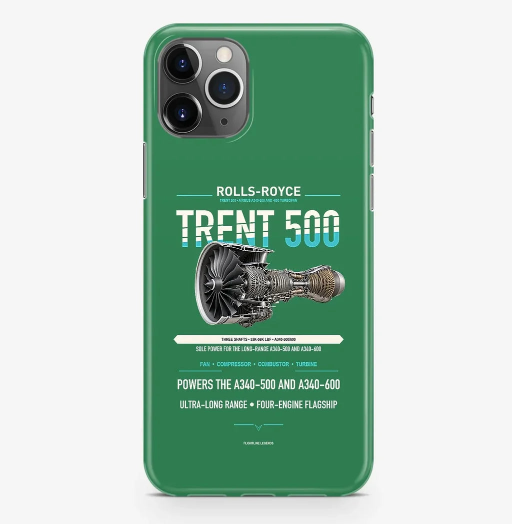 TRENT 500 Case ProMax design on green iphone case promax