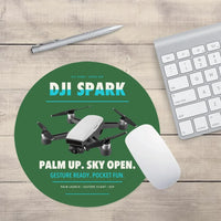 Thumbnail for DJI Spark design on green round mouse pad