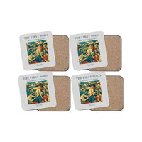 Thumbnail for The First Solo - Designed Coasters design on light gray 4-pieces-set