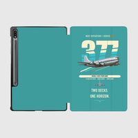 Thumbnail for Boeing 377 Stratocruiser design on turquoise samsung tablet tablet case