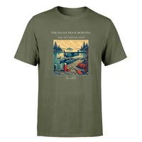 Thumbnail for VINTAGE G4195 - The Float Dock Morning - Premium T-Shirt design on greenarmy premium t shirt