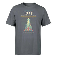 Thumbnail for Rotorua Regional Airport (ROT) T-Shirt single-side front print in Gray | rotorua-regional-airport-rot-double-side-t-shirt