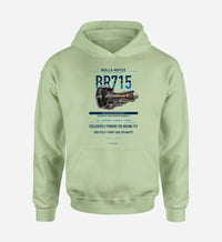 Thumbnail for BR715 design on light green hoodie single side