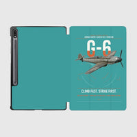 Thumbnail for Messerschmitt Bf 109G-6 design on turquoise samsung tablet tablet case