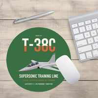 Thumbnail for T-38C Talon design on green round mouse pad