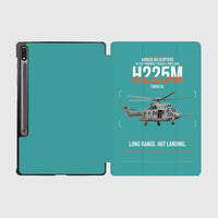 Thumbnail for Airbus Helicopters H225M Caracal design on turquoise samsung tablet tablet case